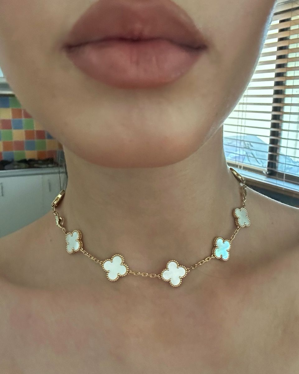 925 Silber Kleeblatt Kette/ Levona Orginal