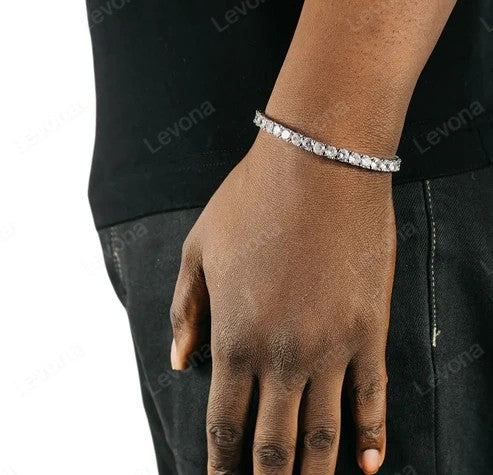 4mm Tennis Armband/ Sterling Sliber