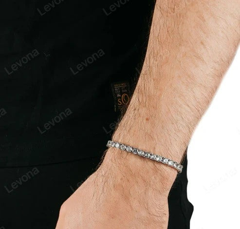 4mm Tennis Armband/ Sterling Sliber
